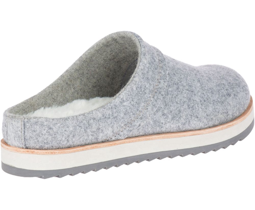 Slip On Senhora - Merrell Juno Clog Wool - Cinzentas - ZGR503249